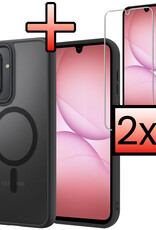 NoXx NoXx Samsung Galaxy A17 Magsafe Hoesje Zwart Met 2x Screenprotector