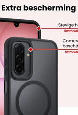 NoXx NoXx Samsung Galaxy A17 Magsafe Hoesje Zwart Met 2x Screenprotector