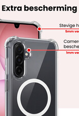 NoXx NoXx Samsung Galaxy A17 Magsafe Hoesje Transparant Met 2x Screenprotector