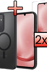 NoXx NoXx Samsung Galaxy A25 Magsafe Hoesje Zwart Met 2x Screenprotector
