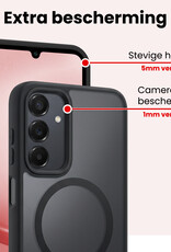 NoXx NoXx Samsung Galaxy A25 Magsafe Hoesje Zwart Met 2x Screenprotector
