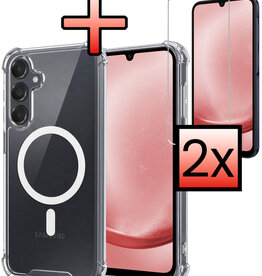NoXx NoXx Samsung Galaxy A25 Magsafe Hoesje Transparant Met 2x Screenprotector