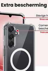 NoXx NoXx Samsung Galaxy A25 Magsafe Hoesje Transparant Met 2x Screenprotector
