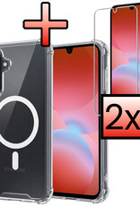 NoXx NoXx Samsung Galaxy A26 Magsafe Hoesje Transparant Met 2x Screenprotector