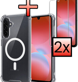 NoXx NoXx Samsung Galaxy A26 Magsafe Hoesje Transparant Met 2x Screenprotector