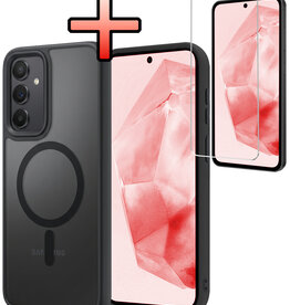 NoXx NoXx Samsung Galaxy A35 Magsafe Hoesje Zwart Met Screenprotector