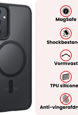 NoXx NoXx Samsung Galaxy A35 Magsafe Hoesje Zwart Met Screenprotector