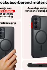 NoXx NoXx Samsung Galaxy A35 Magsafe Hoesje Zwart Met Screenprotector