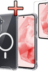 NoXx NoXx Samsung Galaxy A35 Magsafe Hoesje Transparant Met Screenprotector