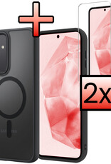 NoXx NoXx Samsung Galaxy A35 Magsafe Hoesje Zwart Met 2x Screenprotector
