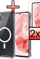 NoXx NoXx Samsung Galaxy A35 Magsafe Hoesje Transparant Met 2x Screenprotector