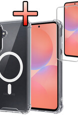 NoXx NoXx Samsung Galaxy A36 Magsafe Hoesje Transparant Met Screenprotector