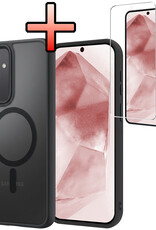 NoXx NoXx Samsung Galaxy A55 Magsafe Hoesje Zwart Met Screenprotector