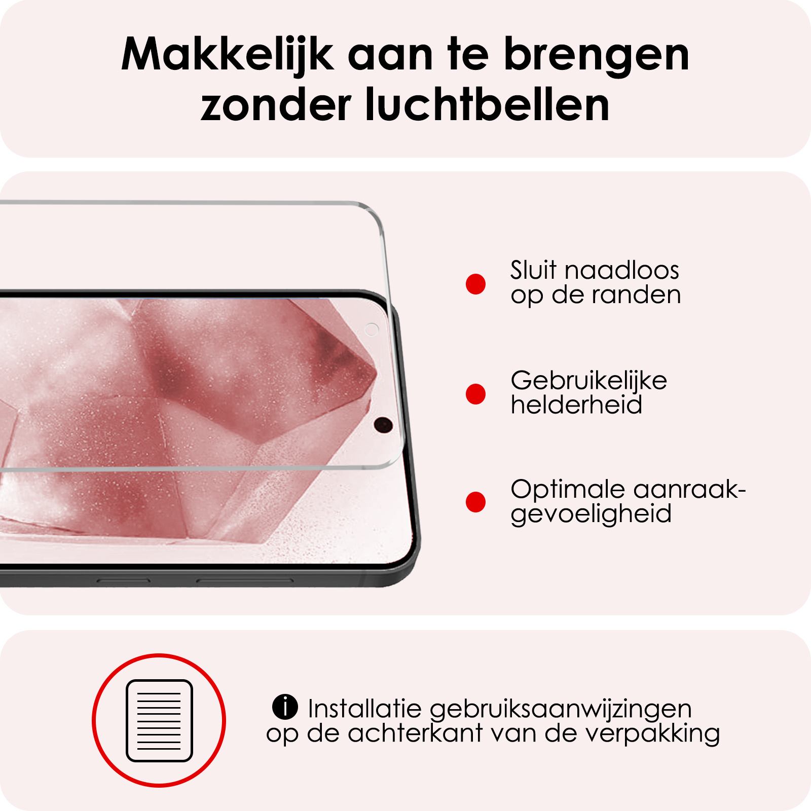 NoXx NoXx Samsung Galaxy A55 Magsafe Hoesje Transparant Met 2x Screenprotector