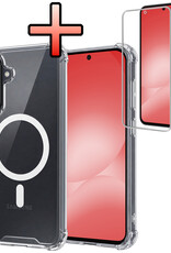 NoXx NoXx Samsung Galaxy A56 Magsafe Hoesje Transparant Met Screenprotector