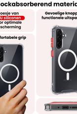 NoXx NoXx Samsung Galaxy A56 Magsafe Hoesje Transparant Met Screenprotector