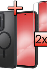 NoXx NoXx Samsung Galaxy A56 Magsafe Hoesje Zwart Met 2x Screenprotector