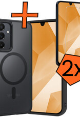 Nomfy Nomfy Samsung Galaxy A16 Magsafe Hoesje Zwart Met 2x Screenprotector