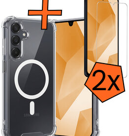 Nomfy Nomfy Samsung Galaxy A16 Magsafe Hoesje Transparant Met 2x Screenprotector