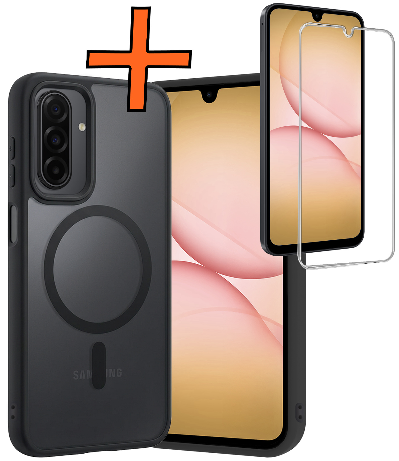 Nomfy Nomfy Samsung Galaxy A17 Magsafe Hoesje Zwart Met Screenprotector