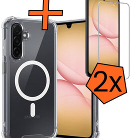Nomfy Nomfy Samsung Galaxy A17 Magsafe Hoesje Transparant Met 2x Screenprotector