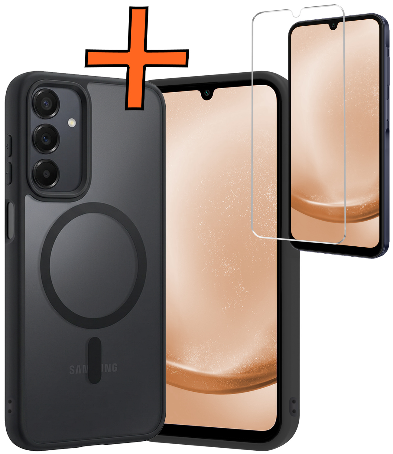 Nomfy Nomfy Samsung Galaxy A25 Magsafe Hoesje Transparant Met Screenprotector