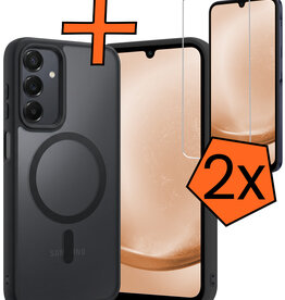 Nomfy Nomfy Samsung Galaxy A25 Magsafe Hoesje Zwart Met 2x Screenprotector