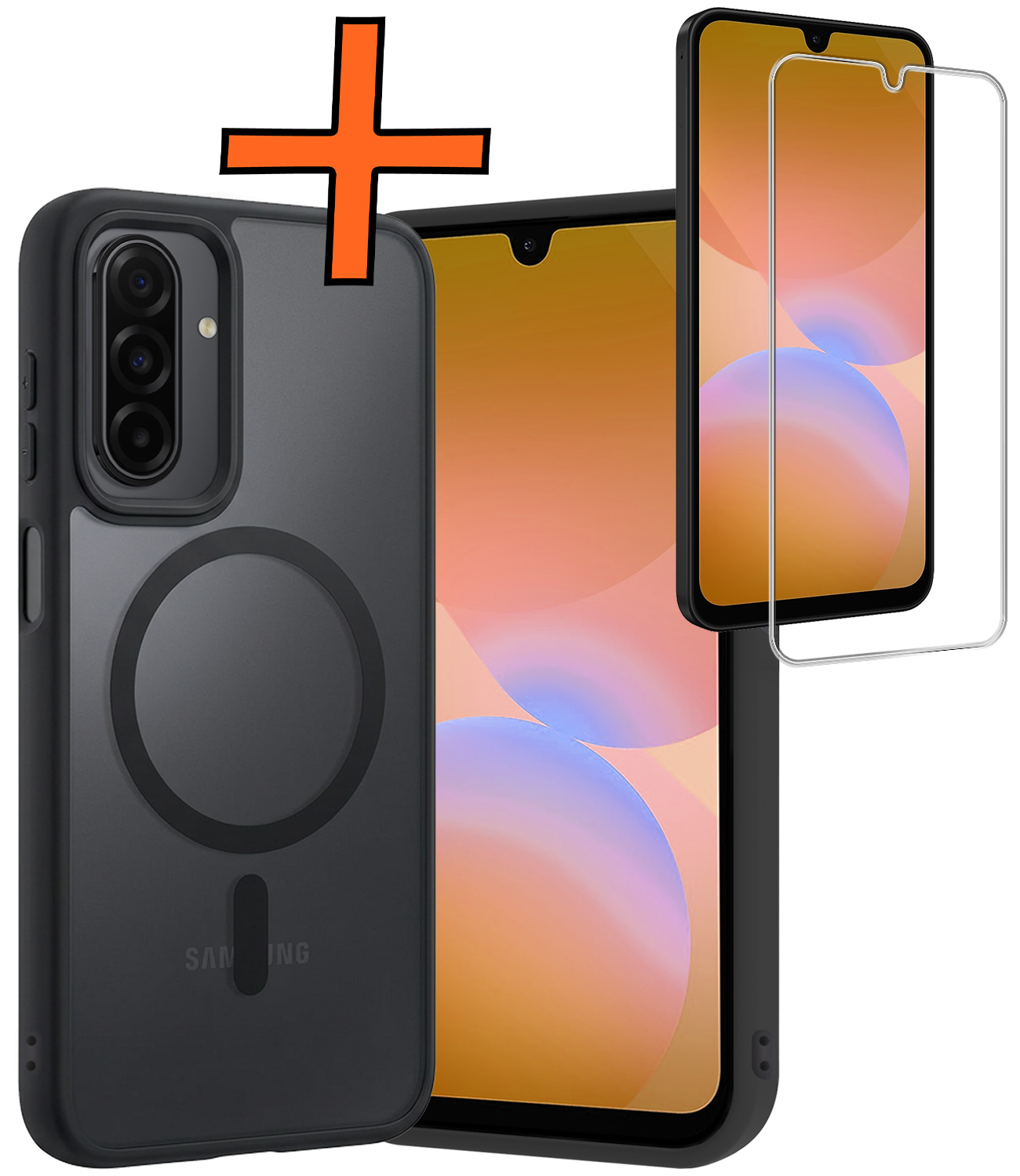 Nomfy Nomfy Samsung Galaxy A26 Magsafe Hoesje Zwart Met Screenprotector
