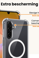 Nomfy Nomfy Samsung Galaxy A26 Magsafe Hoesje Transparant Met Screenprotector