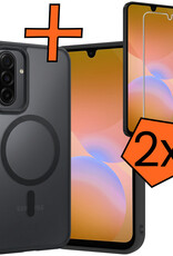 Nomfy Nomfy Samsung Galaxy A26 Magsafe Hoesje Zwart Met 2x Screenprotector