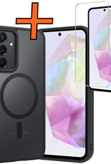 Nomfy Nomfy Samsung Galaxy A35 Magsafe Hoesje Zwart Met Screenprotector