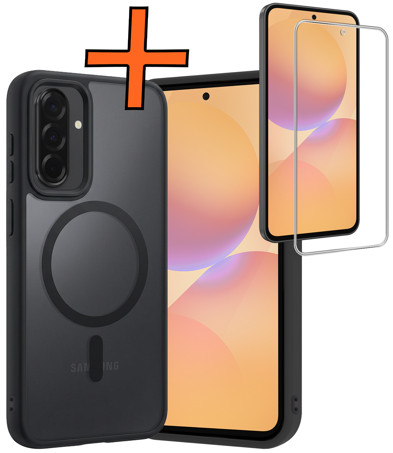 Nomfy Nomfy Samsung Galaxy A36 Magsafe Hoesje Zwart Met Screenprotector
