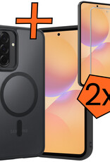 Nomfy Nomfy Samsung Galaxy A36 Magsafe Hoesje Zwart Met 2x Screenprotector
