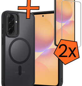 Nomfy Nomfy Samsung Galaxy A36 Magsafe Hoesje Zwart Met 2x Screenprotector