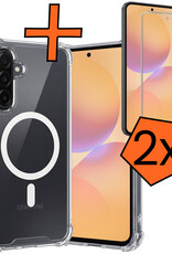 Nomfy Nomfy Samsung Galaxy A36 Magsafe Hoesje Transparant Met 2x Screenprotector