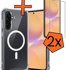 Nomfy Nomfy Samsung Galaxy A36 Magsafe Hoesje Transparant Met 2x Screenprotector