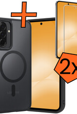 Nomfy Nomfy Samsung Galaxy A56 Magsafe Hoesje Zwart Met 2x Screenprotector