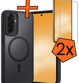 Nomfy Nomfy Samsung Galaxy A56 Magsafe Hoesje Zwart Met 2x Screenprotector