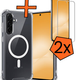 Nomfy Nomfy Samsung Galaxy A56 Magsafe Hoesje Transparant Met 2x Screenprotector