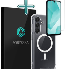 Forterra Forterra Samsung Galaxy A16 Magsafe Hoesje Transparant Met Screenprotector