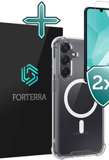 Forterra Forterra Samsung Galaxy A16 Magsafe Hoesje Transparant Met 2x Screenprotector