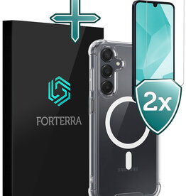 Forterra Forterra Samsung Galaxy A16 Magsafe Hoesje Transparant Met 2x Screenprotector
