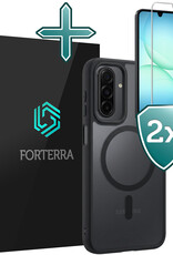 Forterra Forterra Samsung Galaxy A17 Magsafe Hoesje Zwart Met 2x Screenprotector