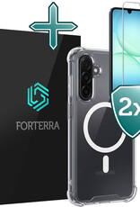 Forterra Forterra Samsung Galaxy A17 Magsafe Hoesje Transparant Met 2x Screenprotector