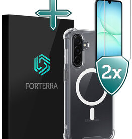 Forterra Forterra Samsung Galaxy A17 Magsafe Hoesje Transparant Met 2x Screenprotector
