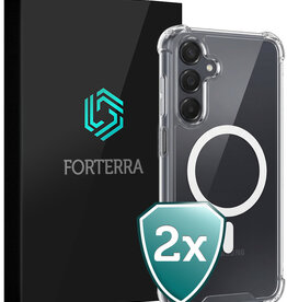 Forterra Forterra Samsung Galaxy A25 Magsafe Hoesje - Transparant - 2 PACK