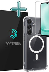 Forterra Forterra Samsung Galaxy A25 Magsafe Hoesje Transparant Met Screenprotector