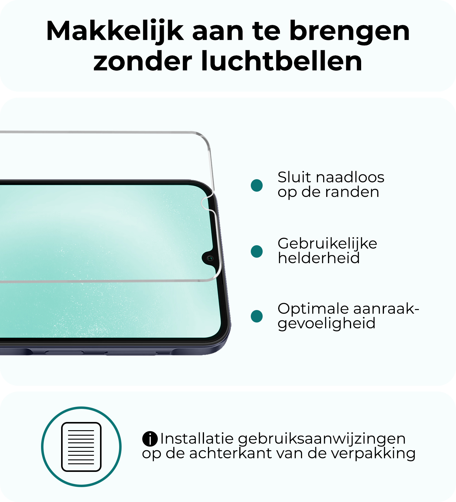 Forterra Forterra Samsung Galaxy A25 Magsafe Hoesje Transparant Met Screenprotector
