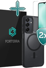 Forterra Forterra Samsung Galaxy A25 Magsafe Hoesje Zwart Met 2x Screenprotector