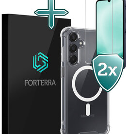 Forterra Forterra Samsung Galaxy A25 Magsafe Hoesje Transparant Met 2x Screenprotector